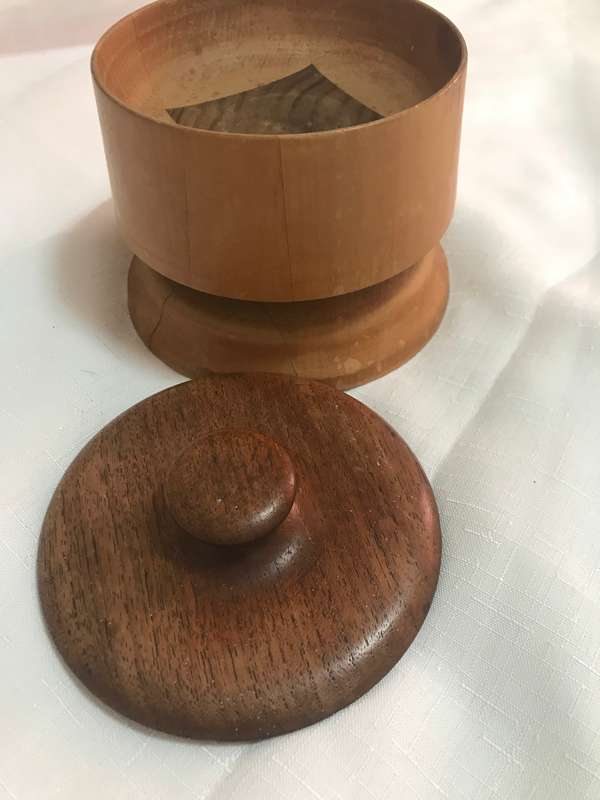 Wooden Bowl Vintage used for Butter, Salt, Keep Collectables, etc.