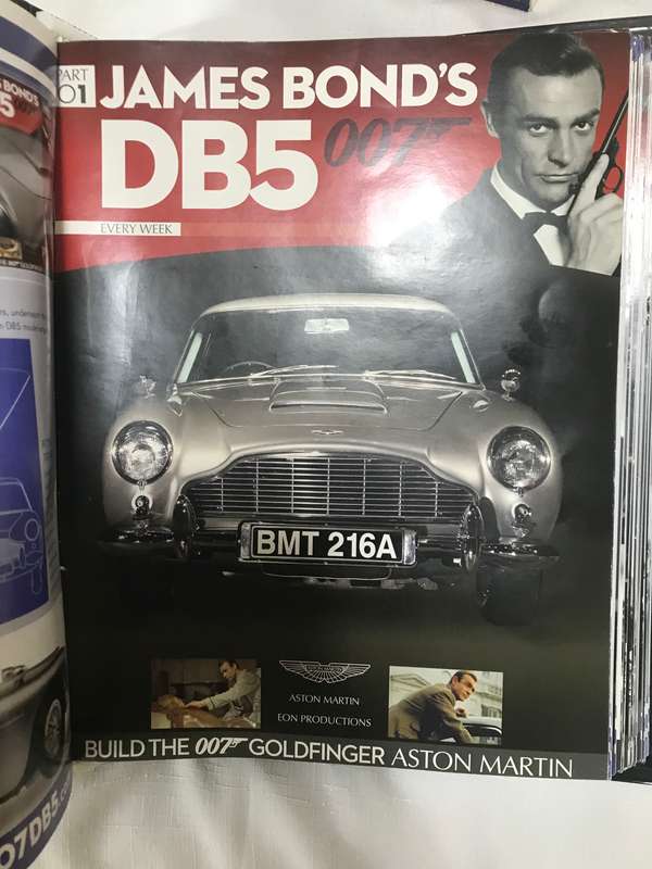 James Bond DB5 007 Aston Martin 1-19. Magazines only