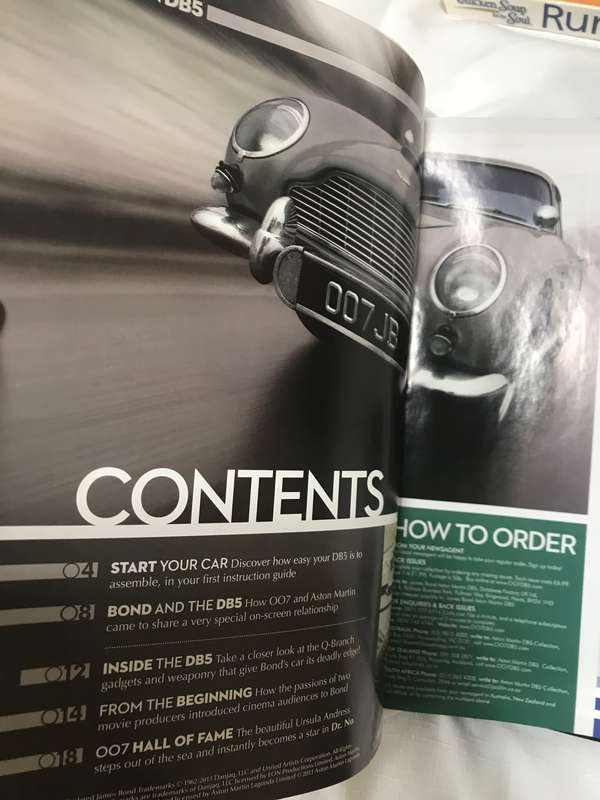 James Bond DB5 007 Aston Martin 1-19. Magazines only