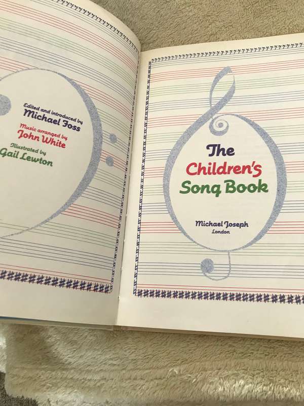The Childrens Song Book John White and Gail Lewton