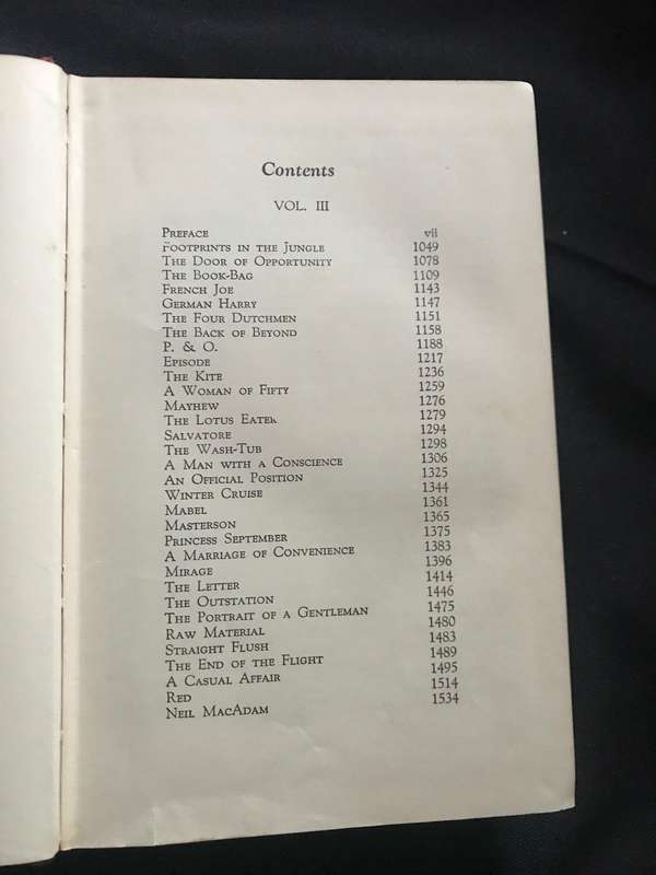 The Complete Short Stories of W. Somerset Maugham, Vol. 3 1953