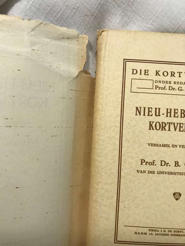 Nieu-Hebreeuse Kortverhale Prof. Dr. B. Gemser 1933