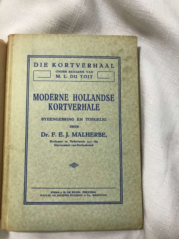Moderne Hollandse Kortverhale Dr F.E.J.Malherbe 1931
