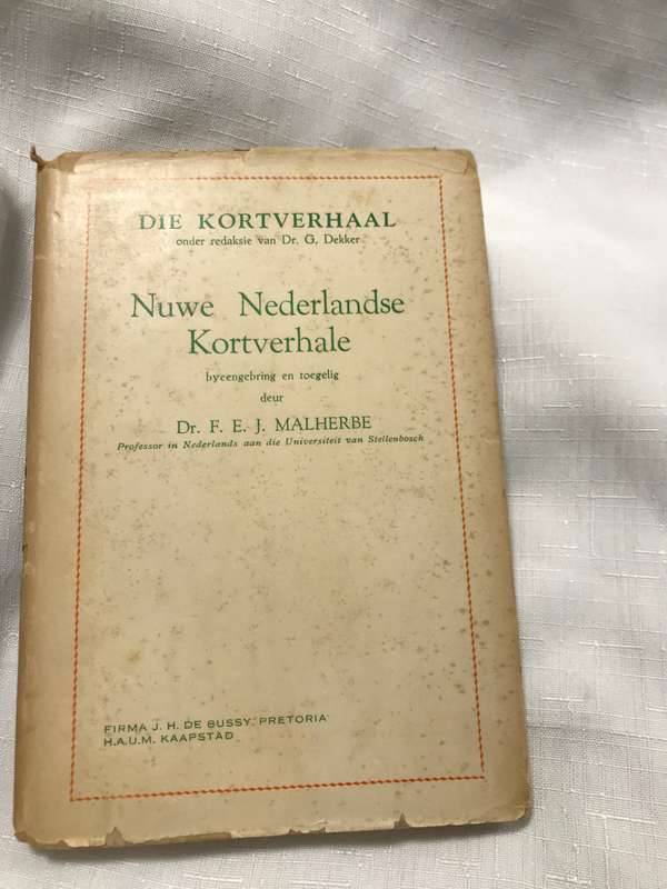 Nuwe Nederlandse Kortverhale. Malherbe, Dr. F. E. J.