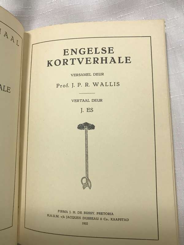 Engelse kortverhale. Versamel deur Prof. J. P. R. Wallis. Vertaal deur J. Es