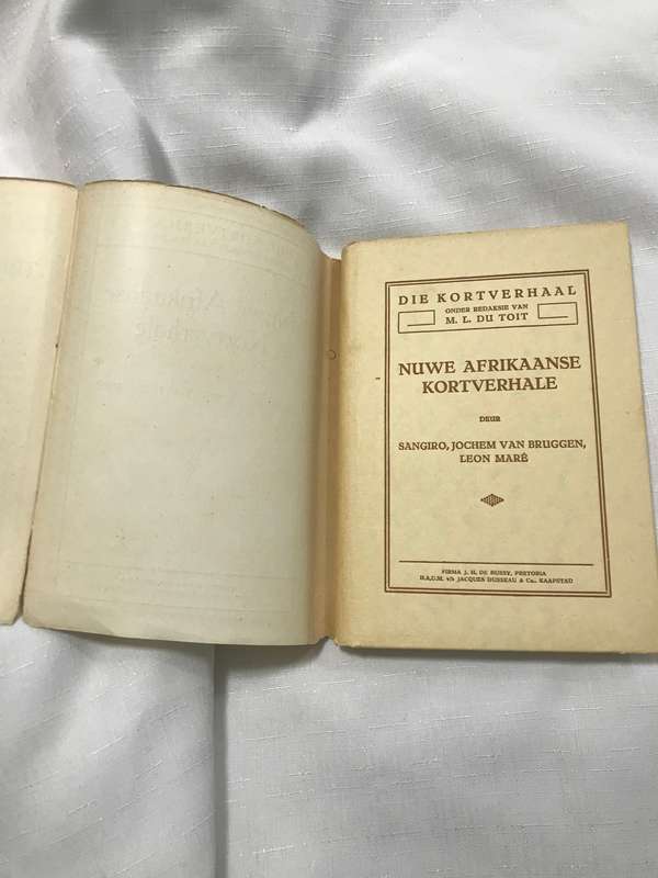 Nuwe Afrikaanse Kortverhale by Sangiro , Bruggen, J v. 1932