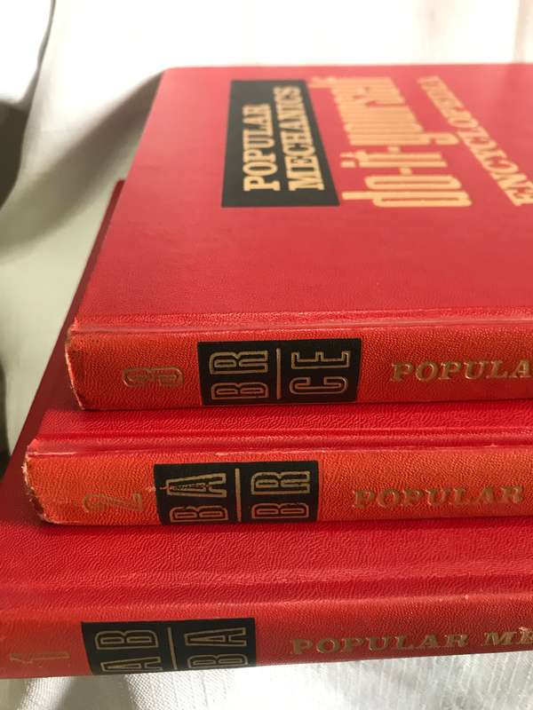 Popular Mechanics do it yourself Encyclopedia 1,2,3 hardcover 1968