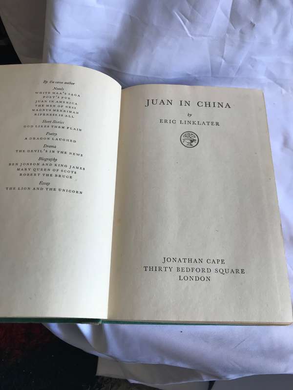 Juan in China by Eric Linklater