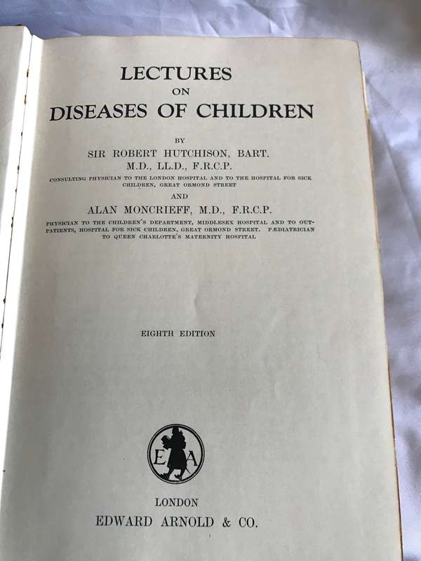 Lectures onn Diseases of Children 8th edition 1940