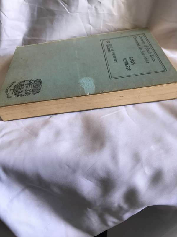 Universiteit van Suid-Afrika  Cases/ Vonnisse Law of property 1V