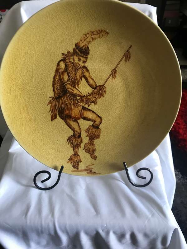 Drosdy Ware Hand painted Tribal Dancer No:1019 No:15.