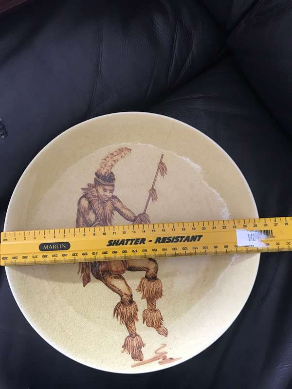 Drosdy Ware Hand painted Tribal Dancer No:1019 No:15.
