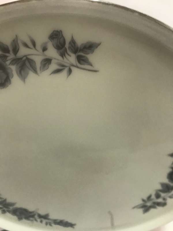 Constantia Grey Rose Oval Platter