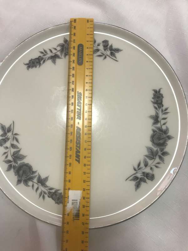 Constantia Grey Rose Oval Platter