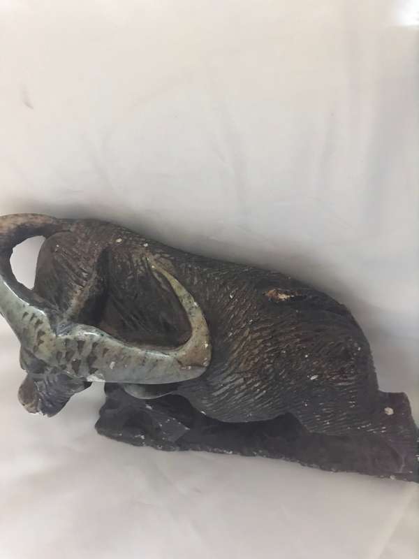 Buffalo sculpture