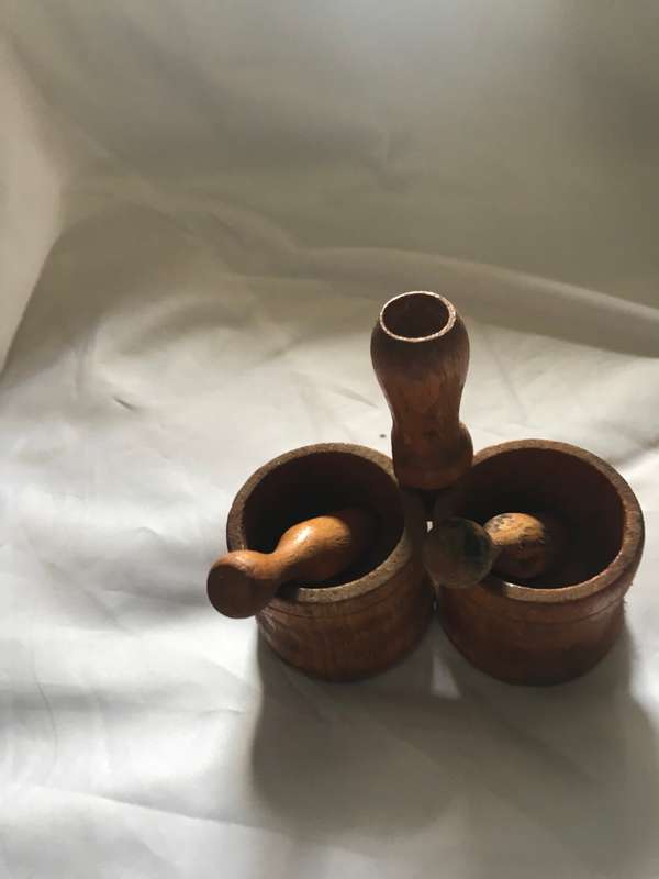 vintage Kitchen Gadget Wooden Pestle Mashing Spice Multifunctional