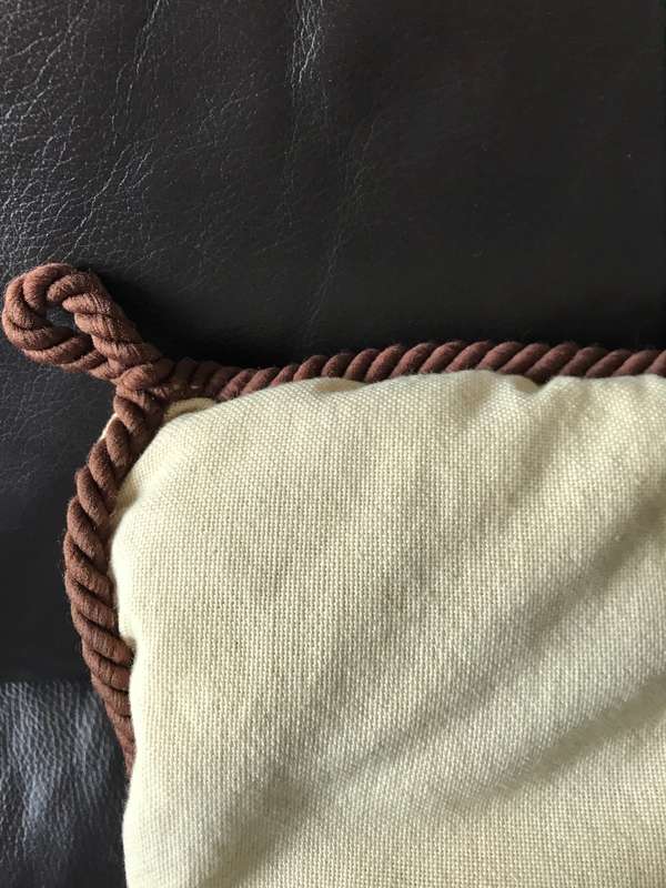 Vintage embroidered cushion and cover