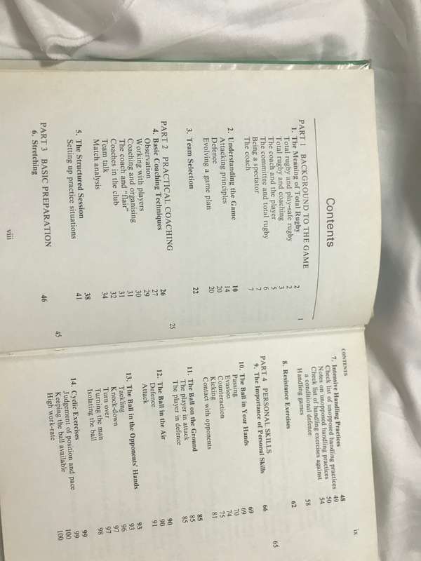 Total Rugby: Fifteen-man Rugby for Coach and Player Hardcover 1978