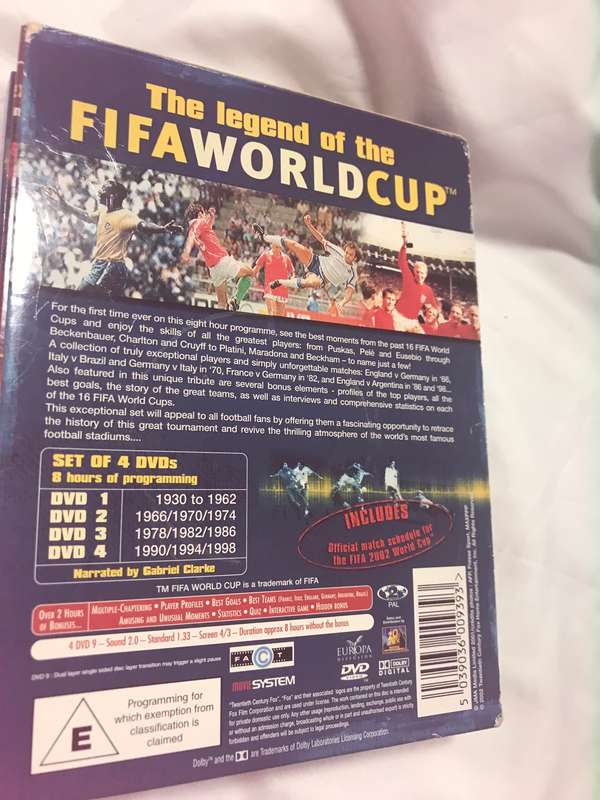 The Legend of the FIFA World Cup Complete Story 1930-1998 DVD 4 added official schedule 2002