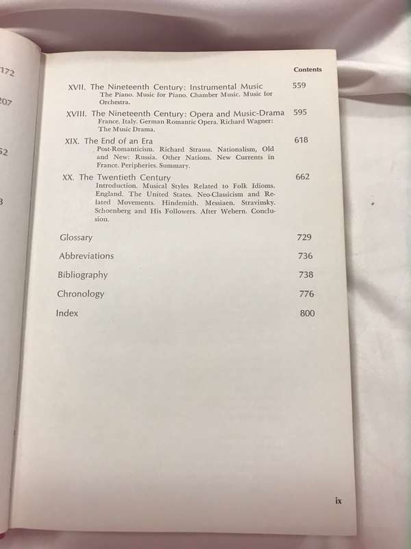 A History of Western Music Donald Jay Grout Revised edition 1972