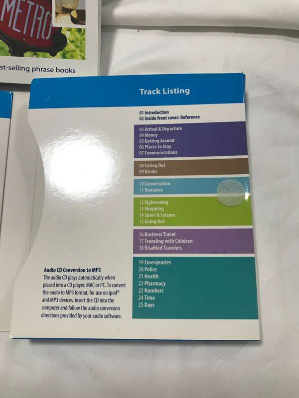 French phrase book and CD