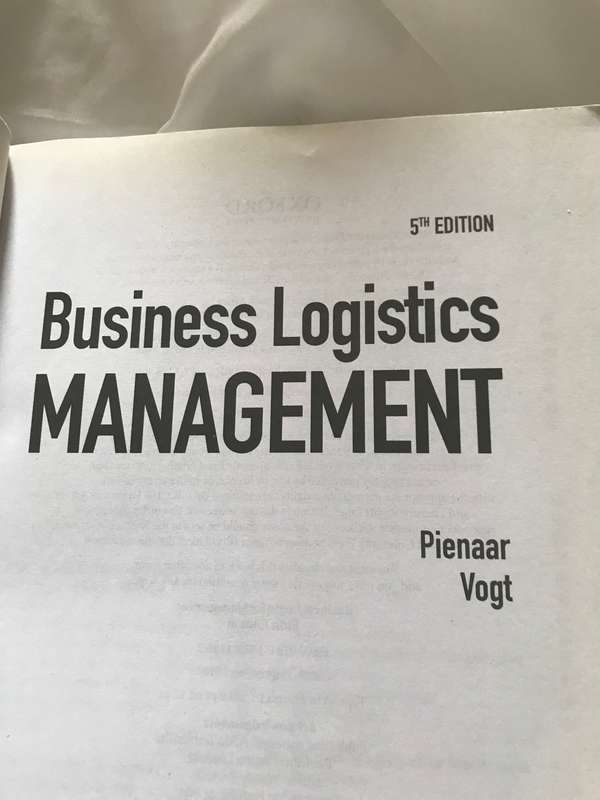 Business Logistics Management 5th edition by Pienaar Vogt