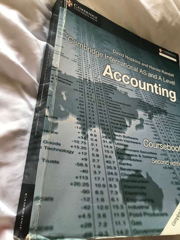 CAMBRIDGE INTERNATIONAL AS & A LEVEL ACCOUNTING COURSEBOOK (2ND EDITION)