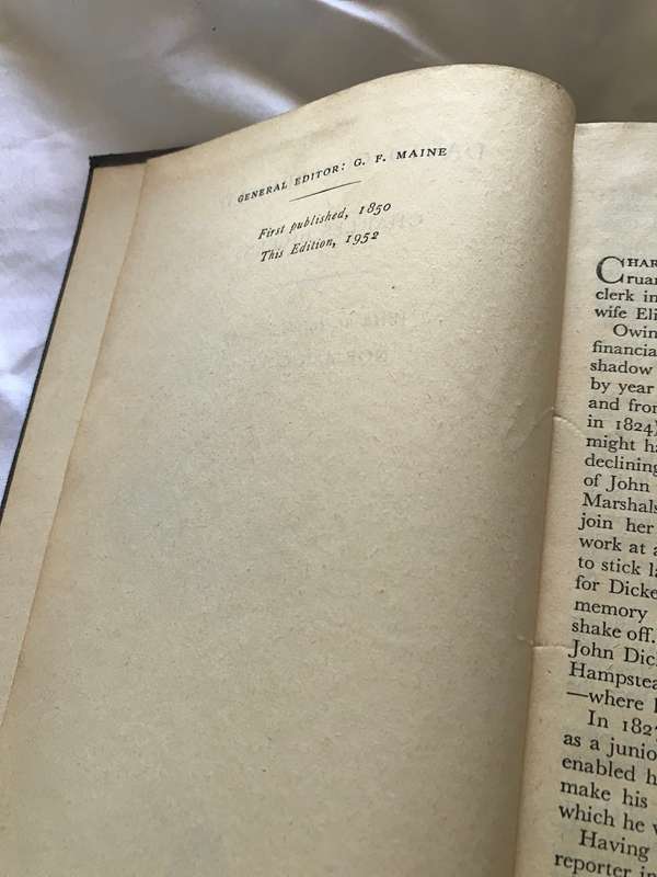 Vintage DAVID COPPERFIELD BY CHARLES DICKENS 1952