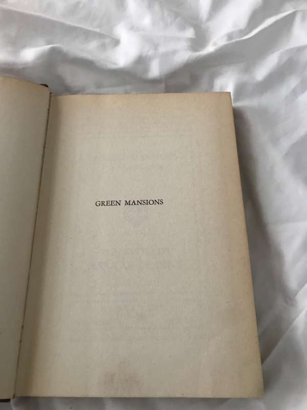 Vintage book, Green Mansions by W.H.