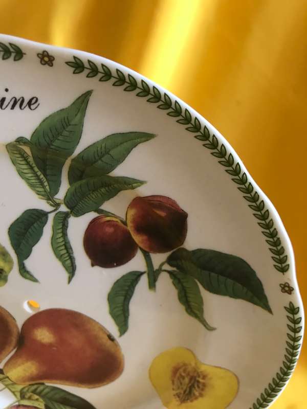Royal Traditions Botanical Fruit Salad Plate stoneware