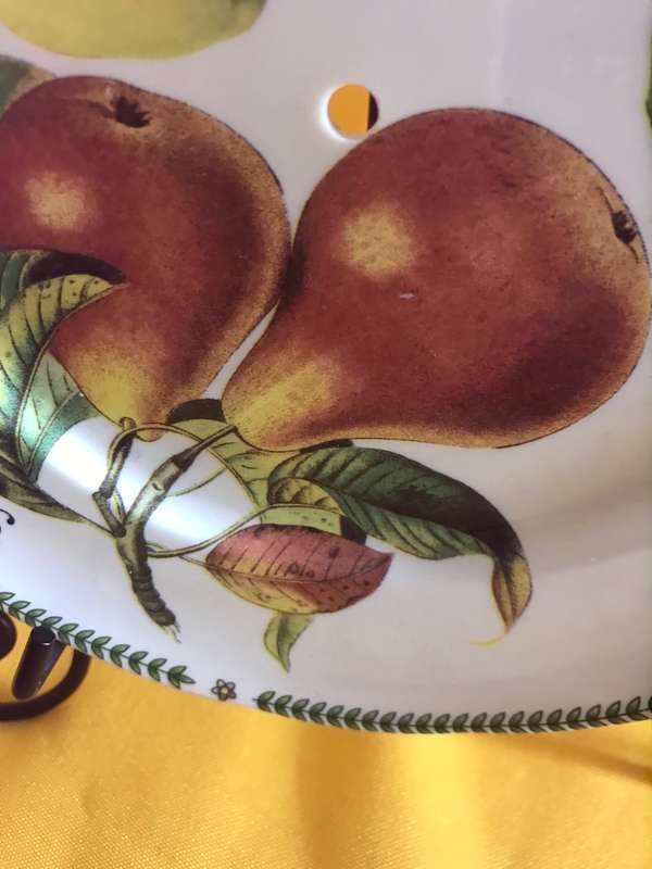 Royal Traditions Botanical Fruit Salad Plate stoneware