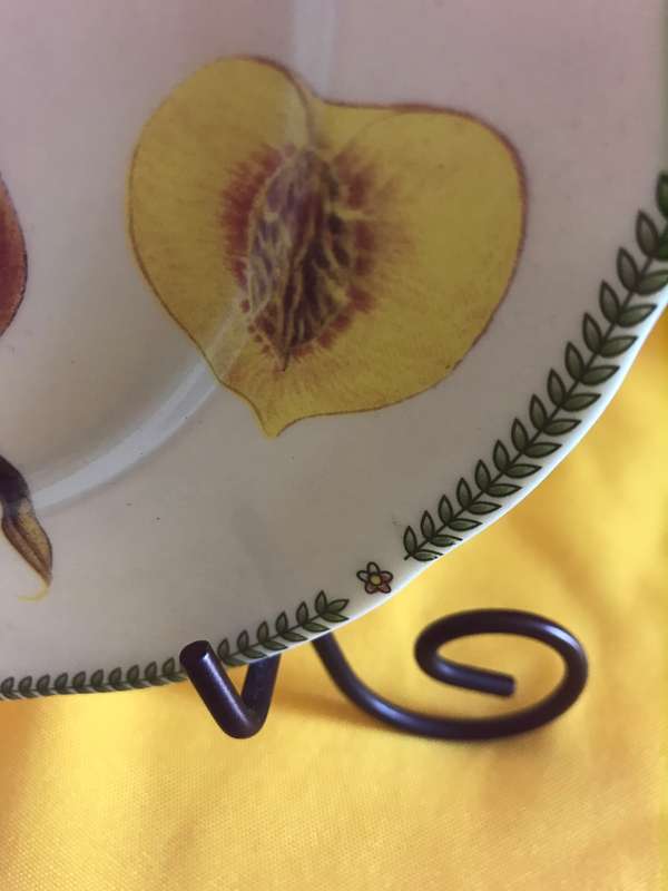 Royal Traditions Botanical Fruit Salad Plate stoneware