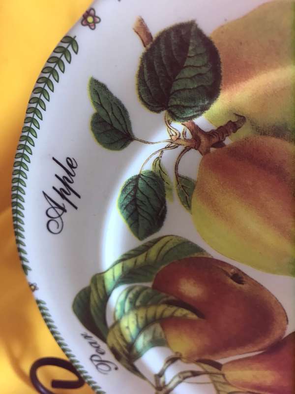 Royal Traditions Botanical Fruit Salad Plate stoneware