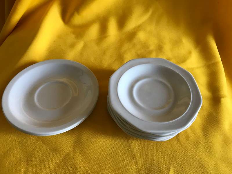 Espresso  cups 8 and sauces 8 with tray Continental china supra dura