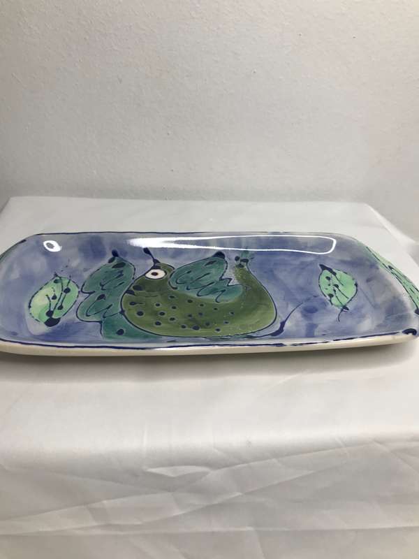 Ceramic Hand Painted Serving Dish