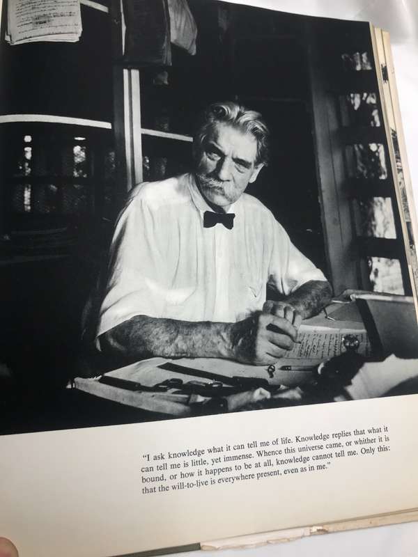 Book First 1st Edition The World of Albert Schweitzer in Photographs by Erica Anderson 1955
