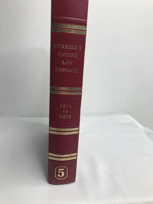 Burrells Patent Law Reports 1971-1973 number 5