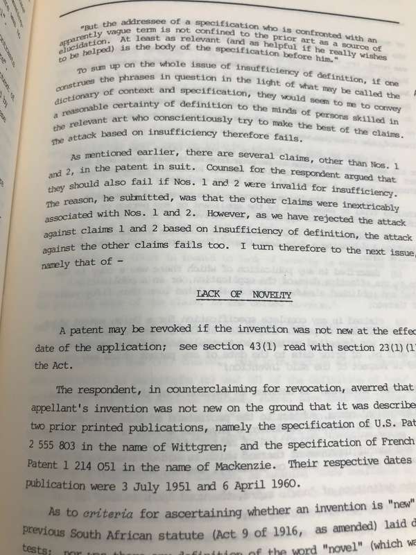 Burrells Patent Law Reports 1971-1973 number 5