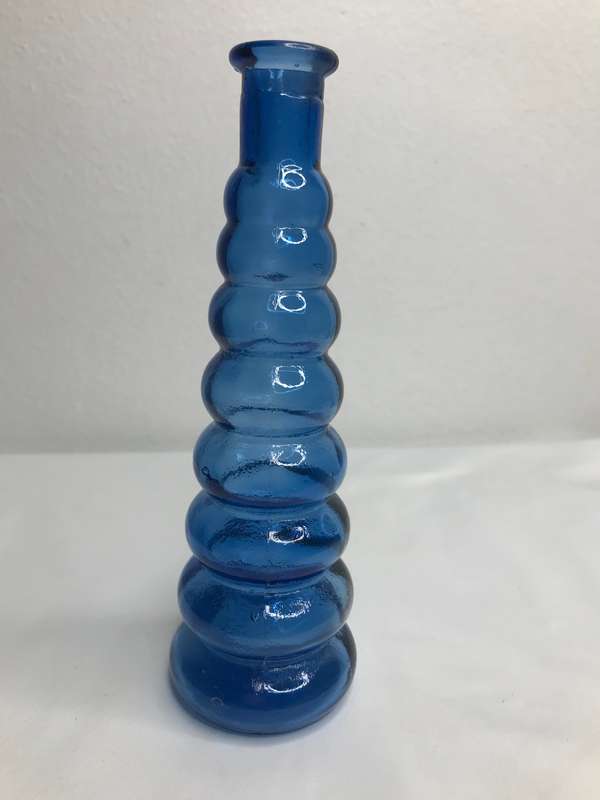 Blue Beehive Bottle or Vase Vintage
