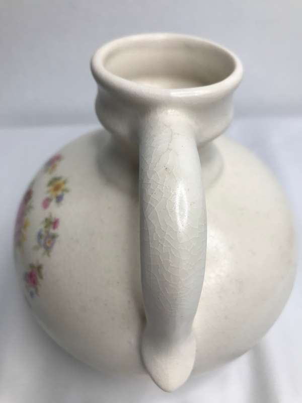 Jug or Vase Porcelain Flower Painting Ceramic 13cm x 14 cm Vintage