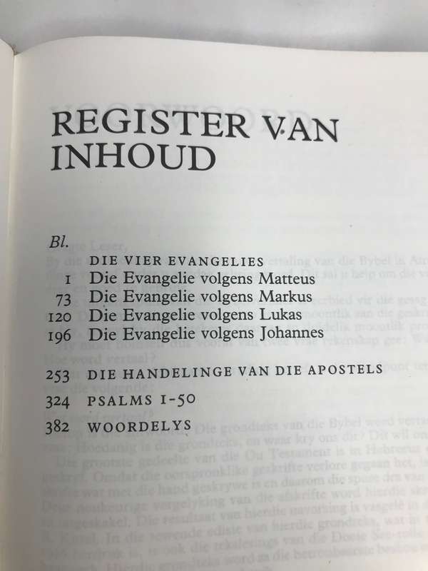 Bybel Die Blye Boodskap 1977 Tweede Uitgawe Tweede Druk