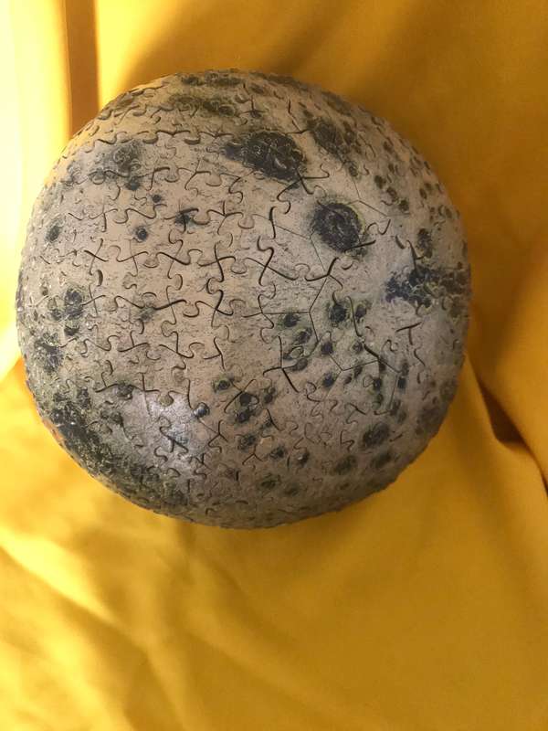 Puzzle Ball Completed soccer ball size