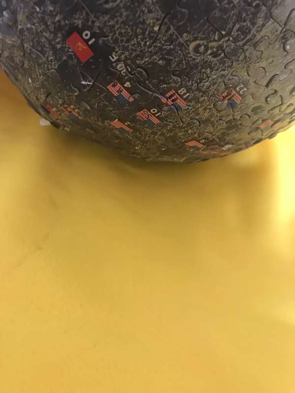 Puzzle Ball Completed soccer ball size