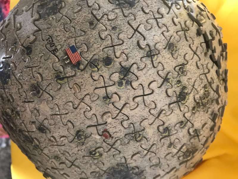 Puzzle Ball Completed soccer ball size