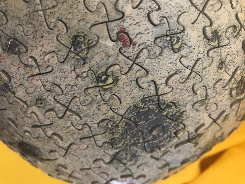 Puzzle Ball Completed soccer ball size