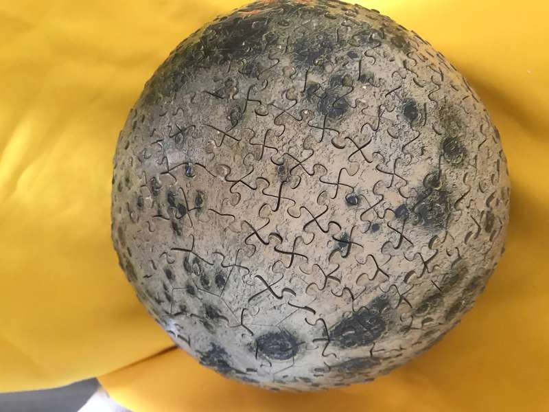 Puzzle Ball Completed soccer ball size