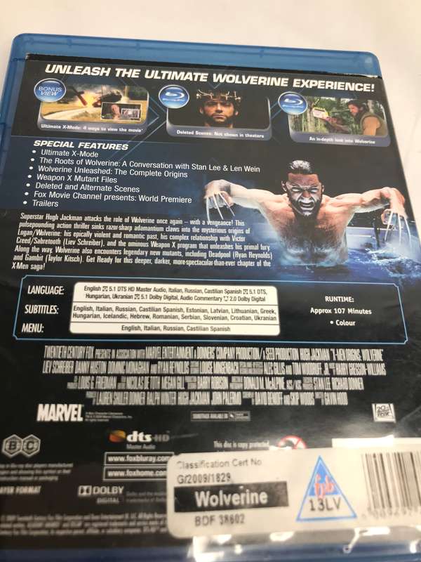 Blu-Ray Wolverine X Men Origins