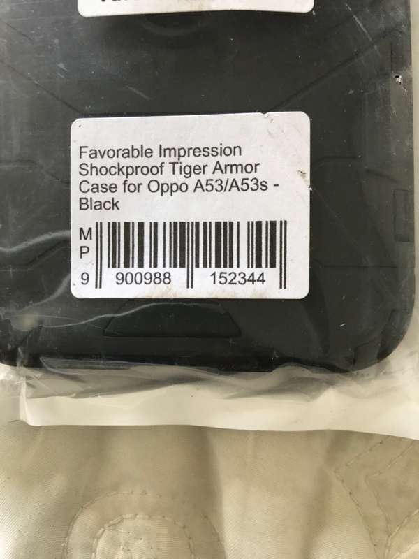 OPPO A53/A53S shockproof case black New Sealed