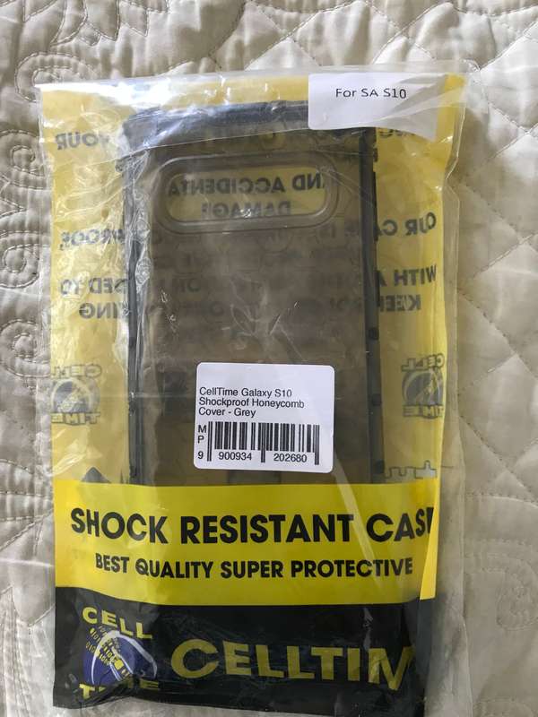 Galaxy S10 shock resistant case Grey Brand new sealed