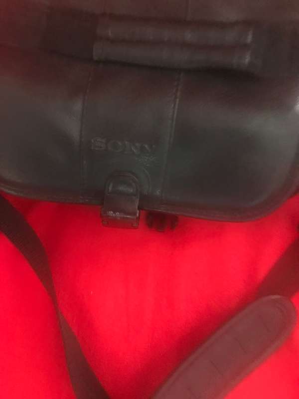 Sony leather Camara carry shoulder bag